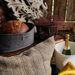 Maison De Vacances Home Pillows 26" X 26" Byzance Canvas Rustique Cushion Naturel/Noir / 26" X 26"