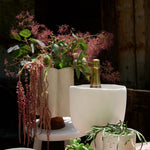 Tina Frey Designs Home Kitchen Serving Pedestal Champagne Bucket White / 10" D X 13" H