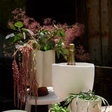 Tina Frey Designs Home Kitchen Serving Pedestal Champagne Bucket White / 10" D X 13" H