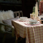 Maison De Vacances Home Tablecloths Canvas Vintage Vichy Tablecloth