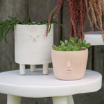 Rami Kim Studio Home Planters Face Pot Set in Blush Blush / 4” D X 4” H