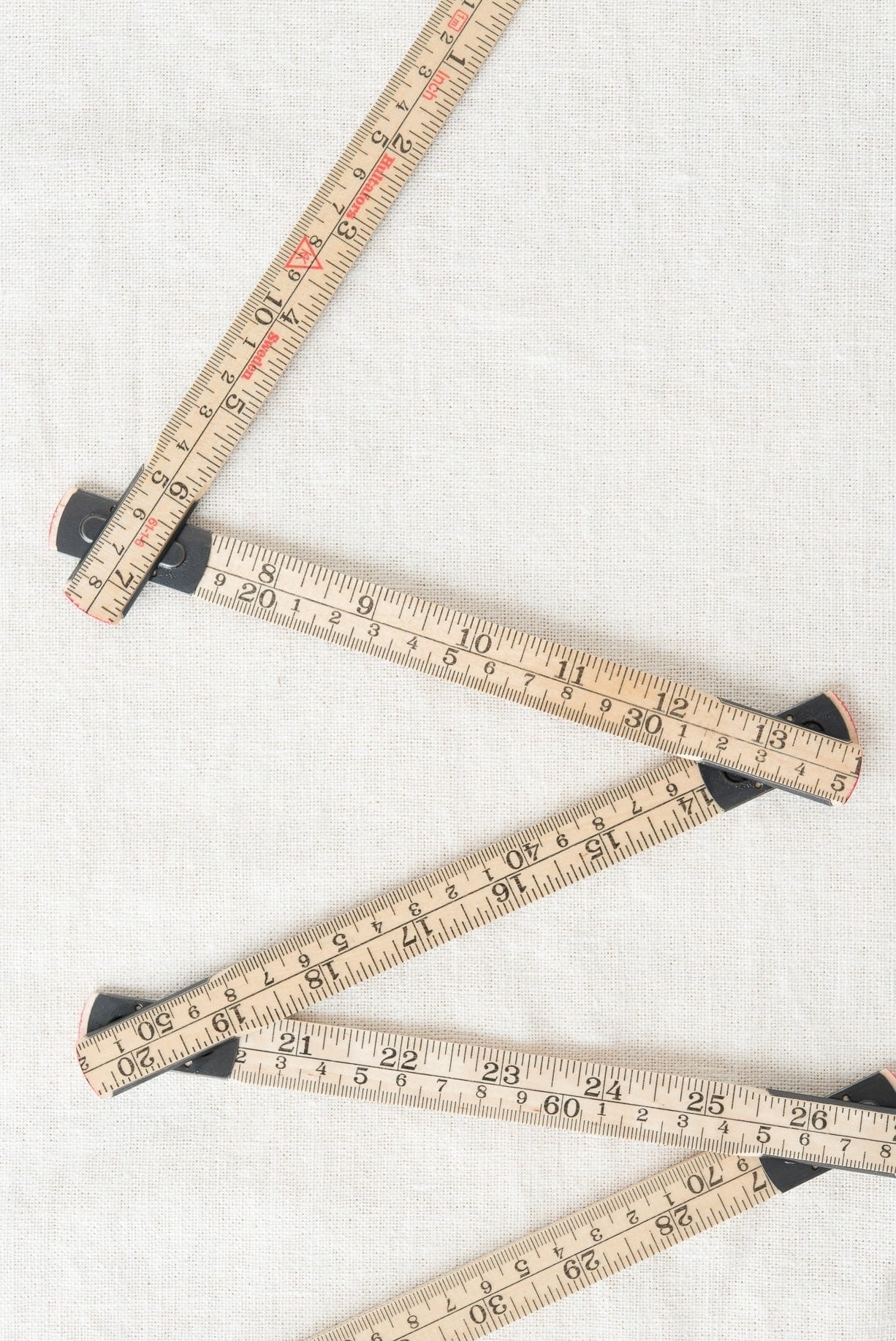 Merchant and Mills Home Objects Wooden Folding Ruler