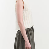 7115 by Szeki Apparel Womens Sweaters Collared Ribbed Vest