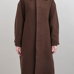 Front of Cuffed Wool Coat