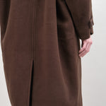 Back details on Cuffed Wool Coat