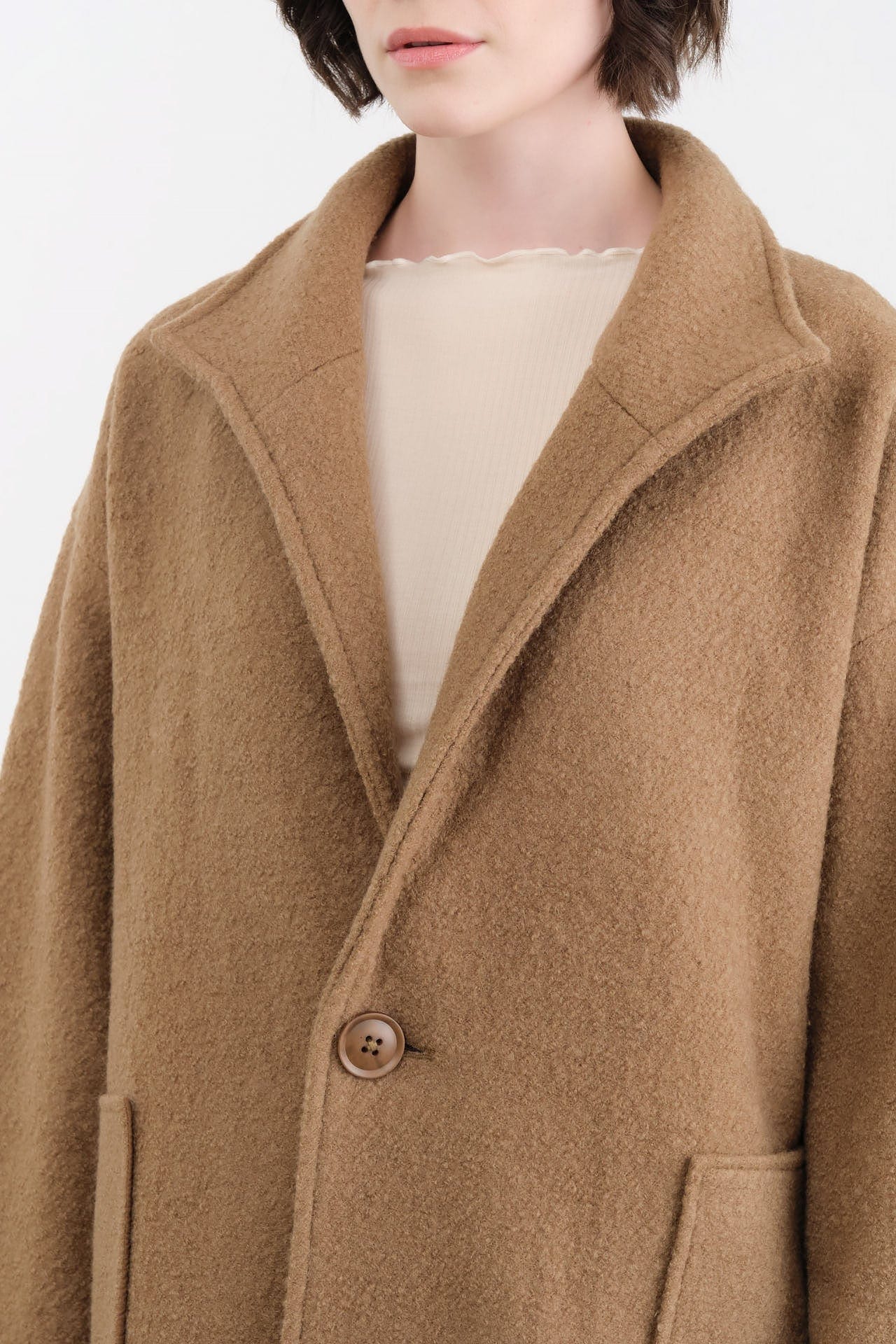 7115 by Szeki Apparel Womens Outerwear Fall Lapel Coat