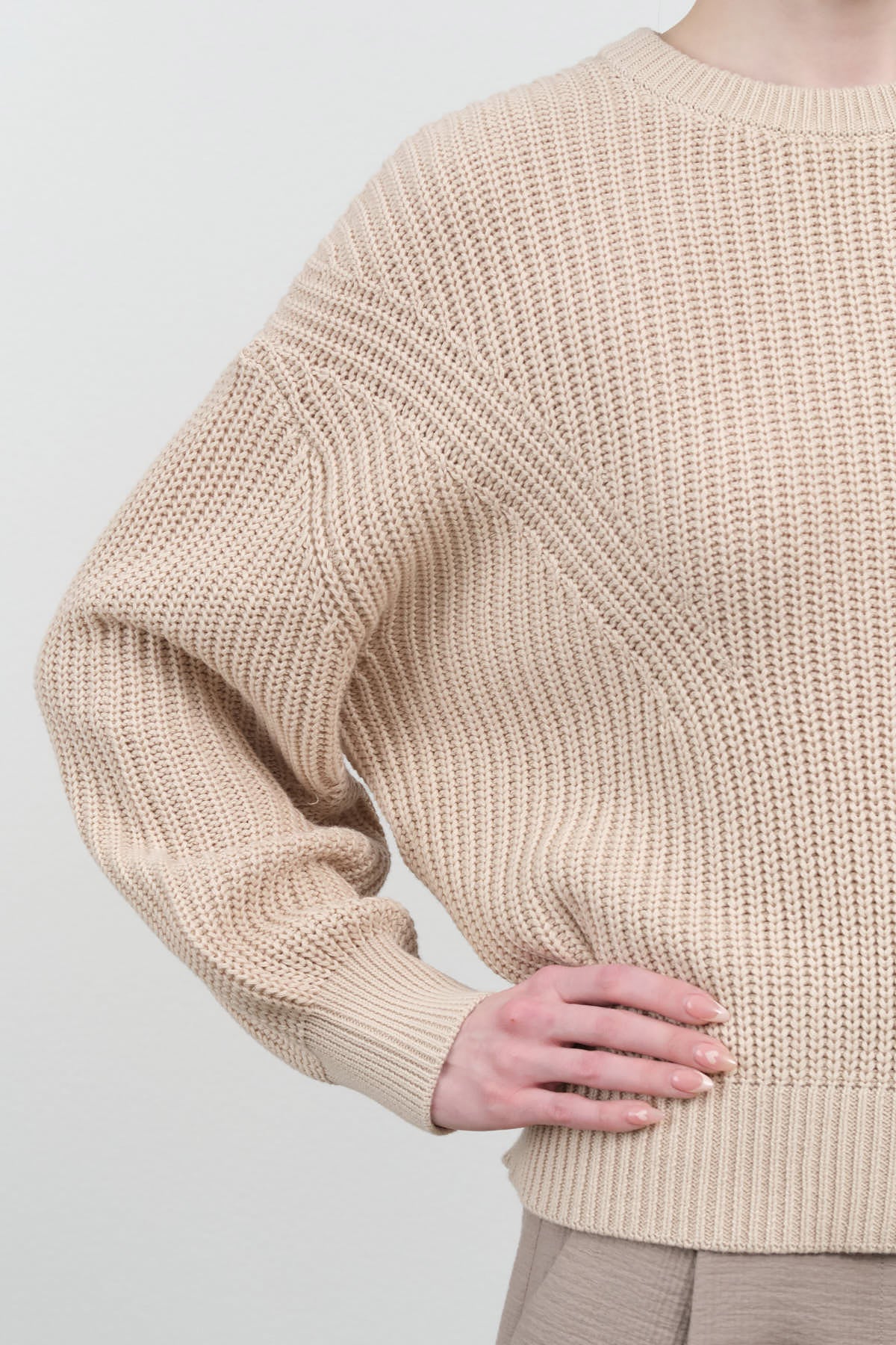 Sleeve view of Signature Poet Sleeves Sweater