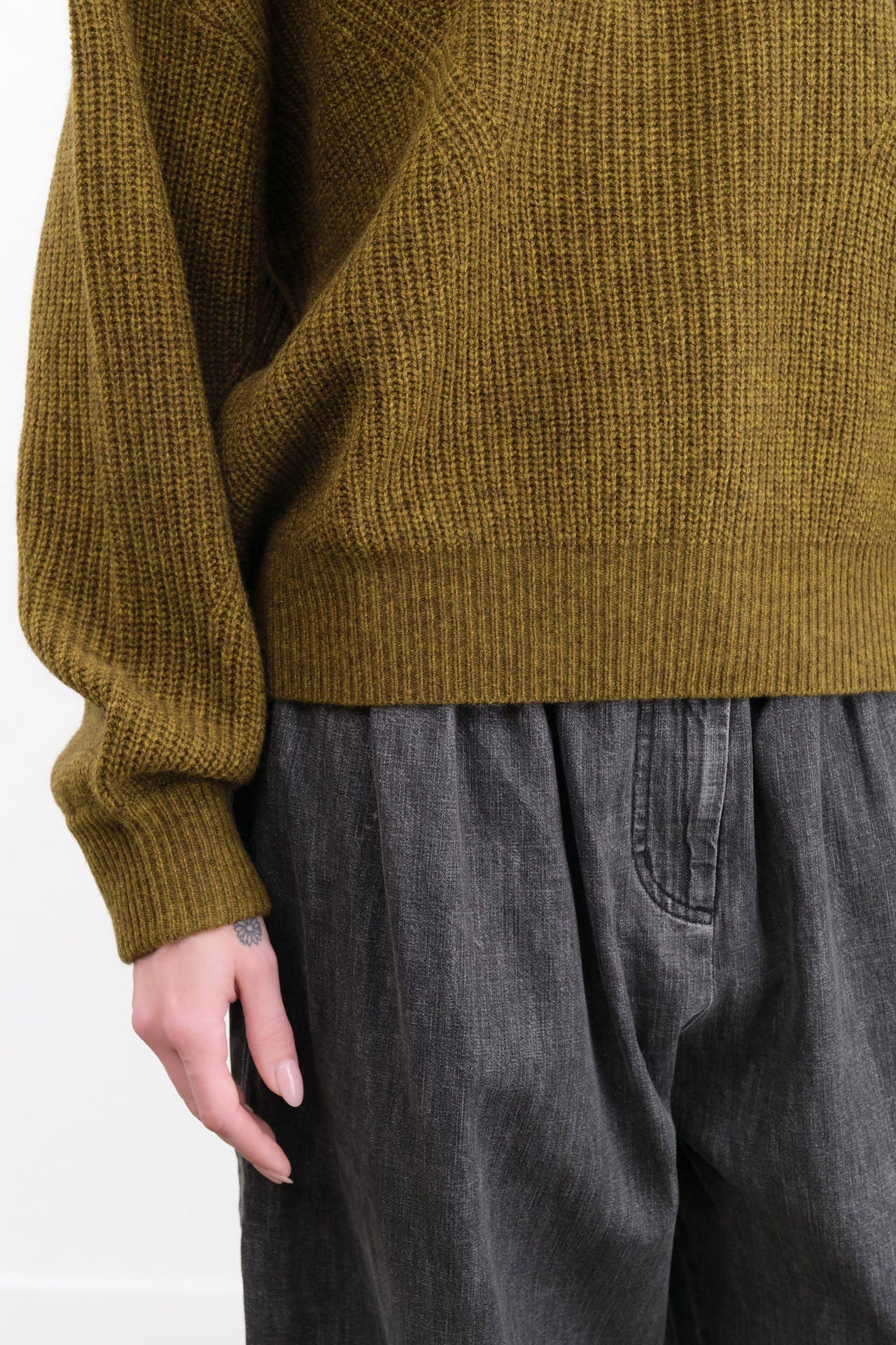 7115 by Szeki Apparel Womens Sweaters Signature Yak Poet Sleeves Sweater