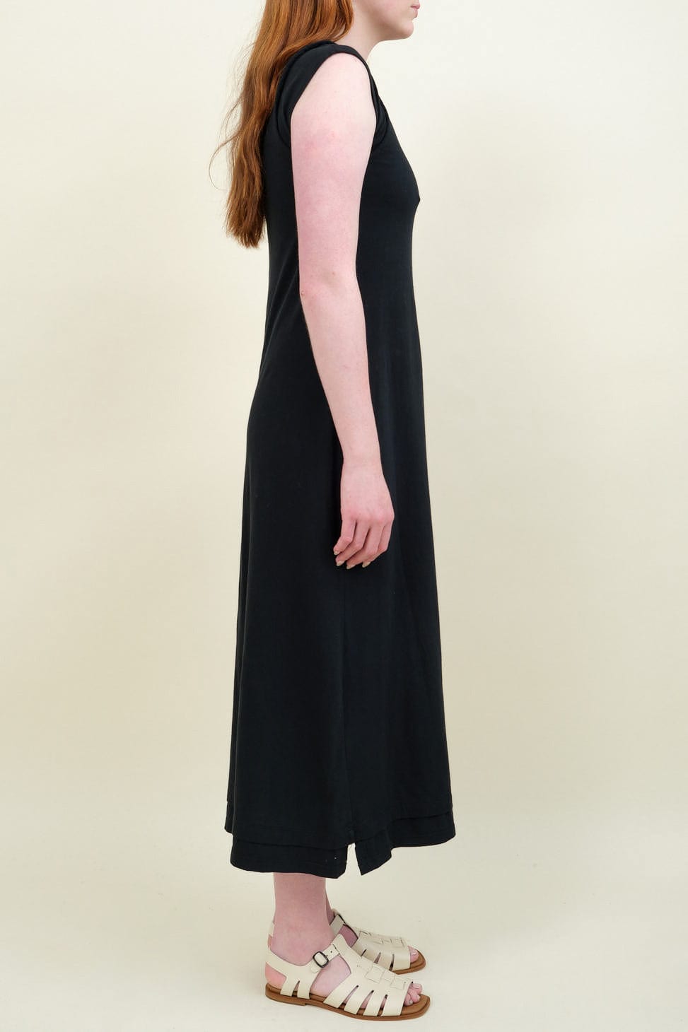 Side of Alessia Dress in Black