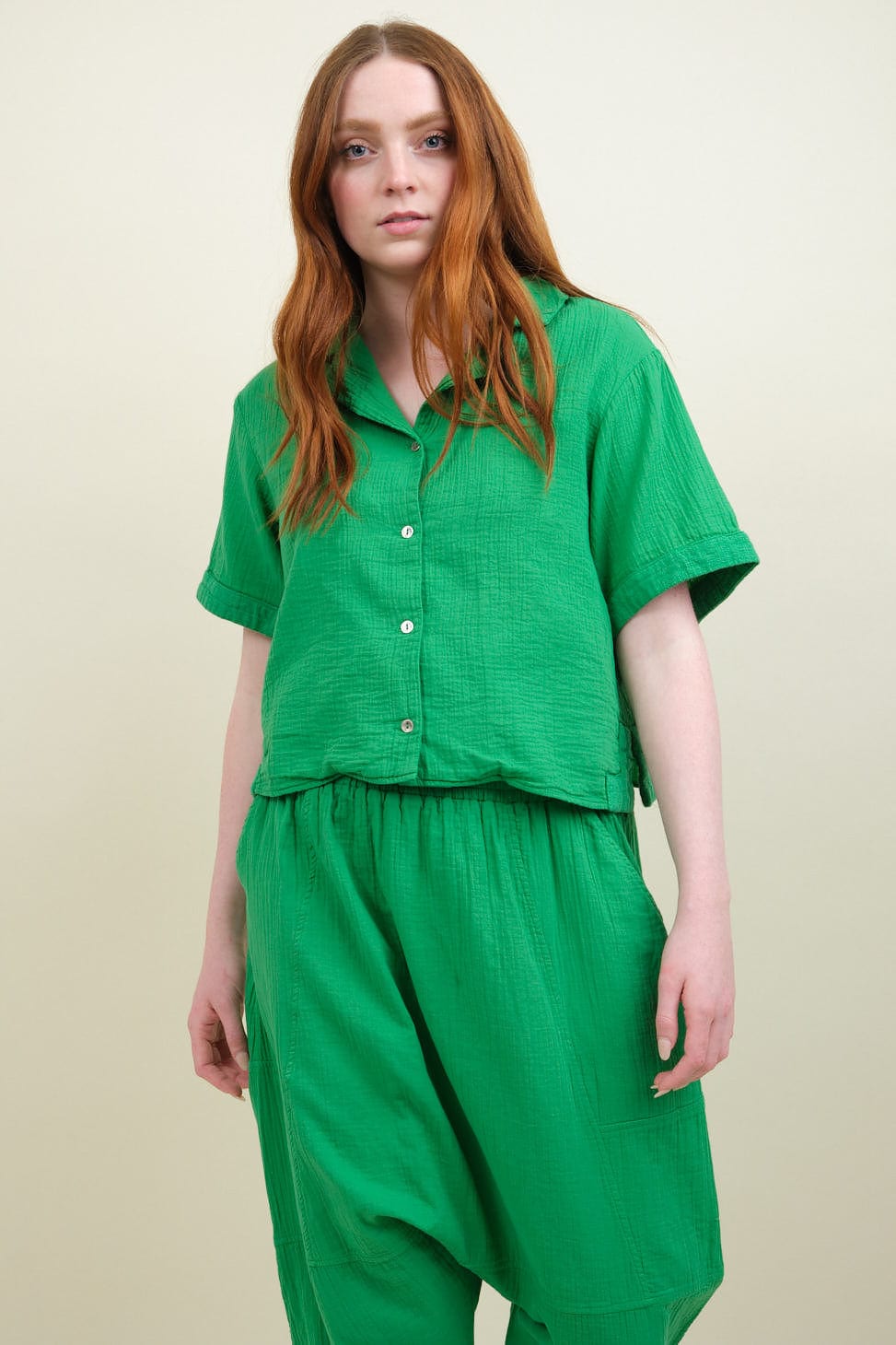Loraine Top in Fern Green