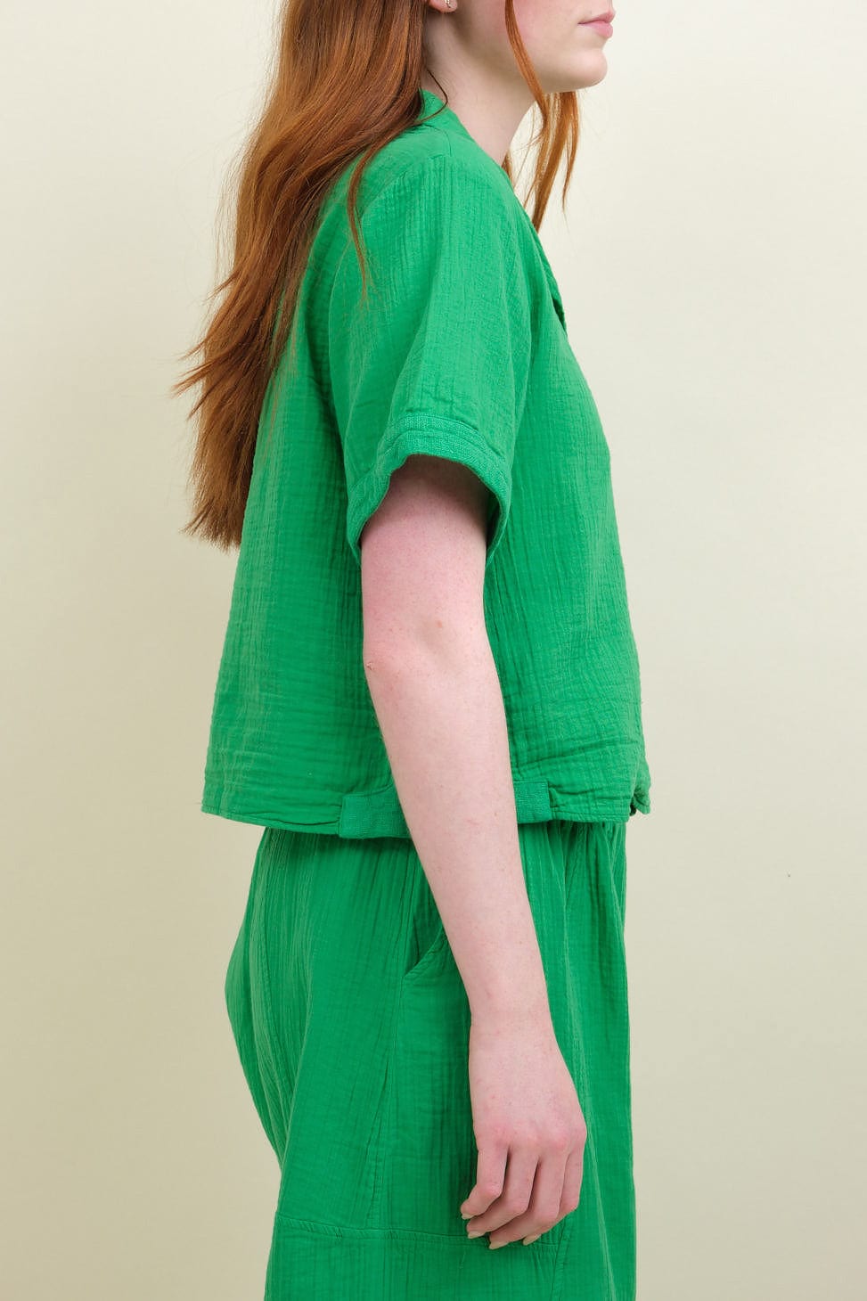 Loraine Top in Fern Green