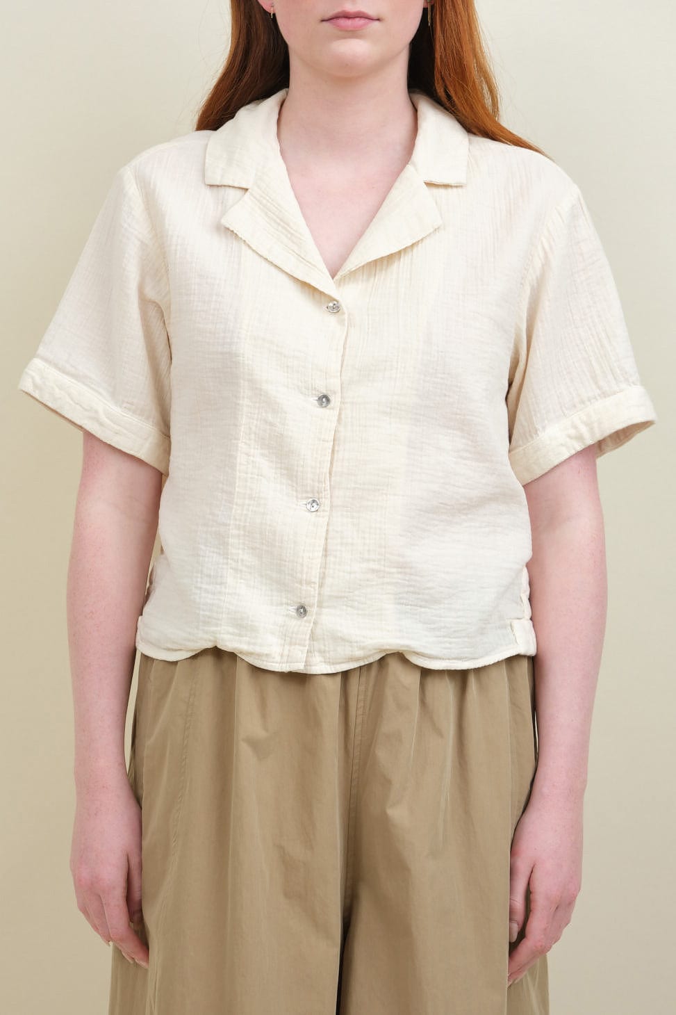 Front of Loraine Top in Kinari