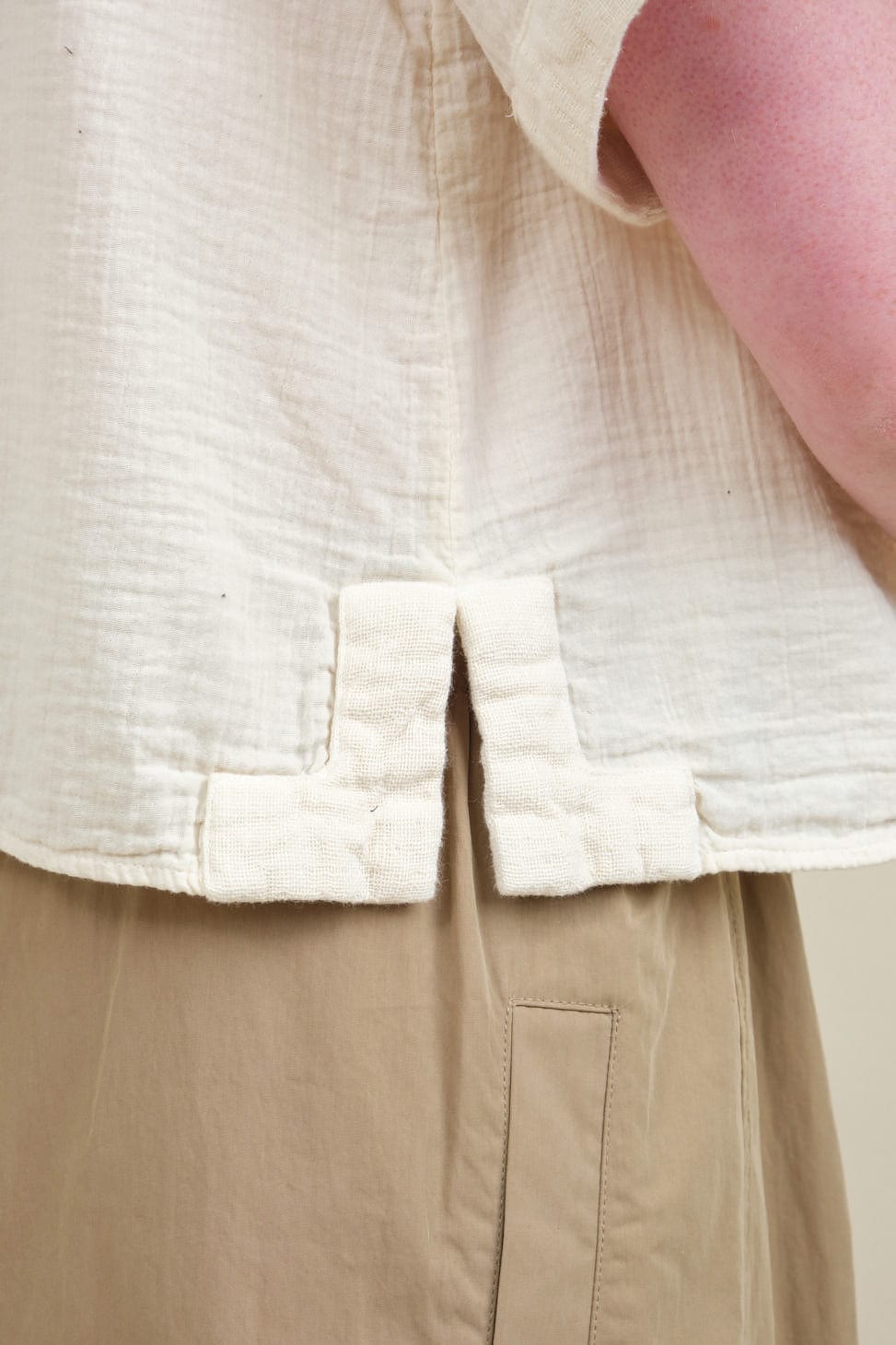 Side slit on Loraine Top in Kinari