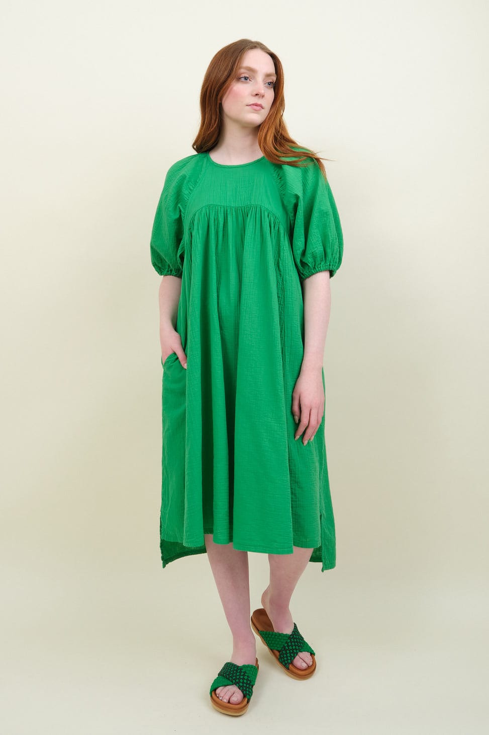 Mardi Dress in Fern Green