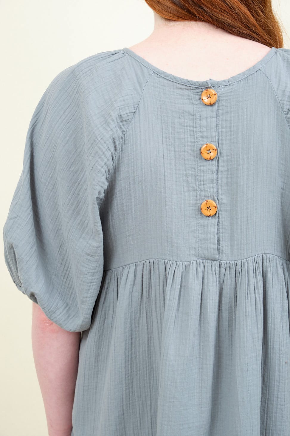 Buttons on Mardi Dress in Tradewinds