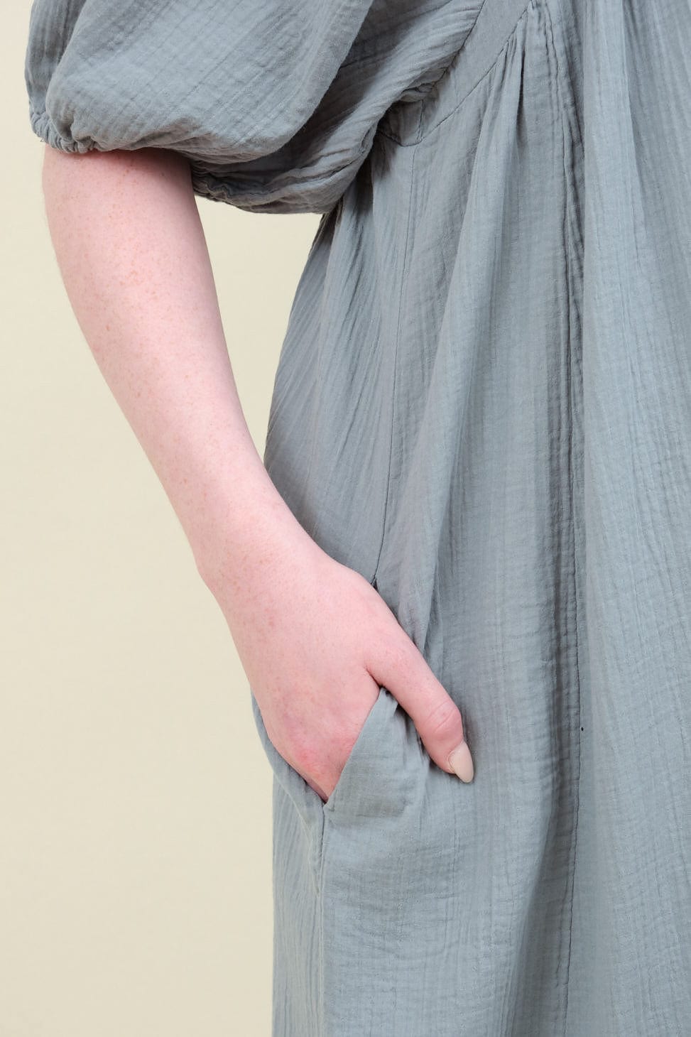 Pocket on Mardi Dress in Tradewinds