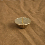 Daiyo Home Candle Holders Circle Brass Candle Stand Brass / 2" Dia X 1.75" H