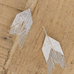Hannah Keefe Jewelry Earrings Cue Earrings in Silver Silver / 1.75" L X 1" W