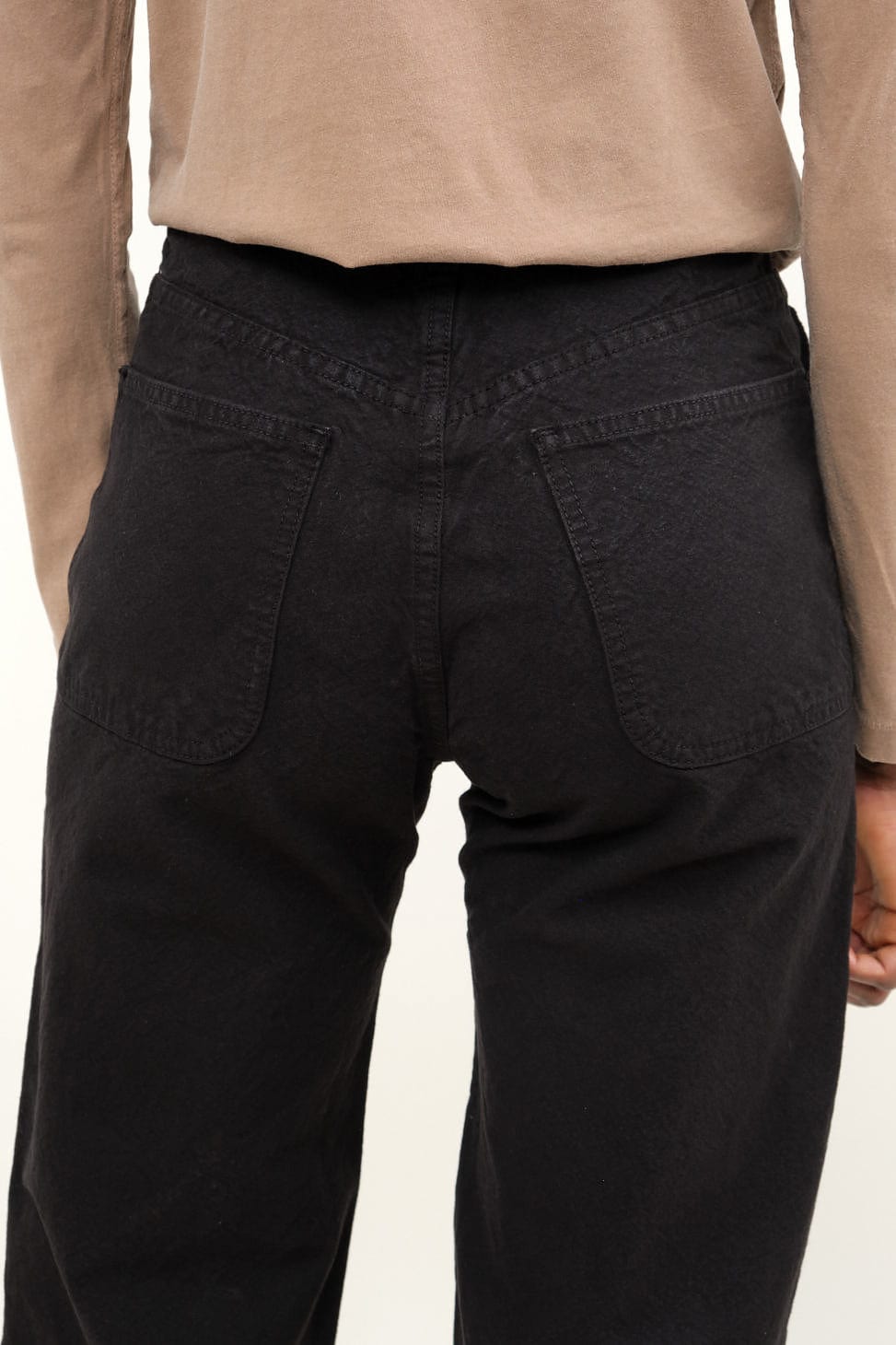 Back pockets on California Slim in Black