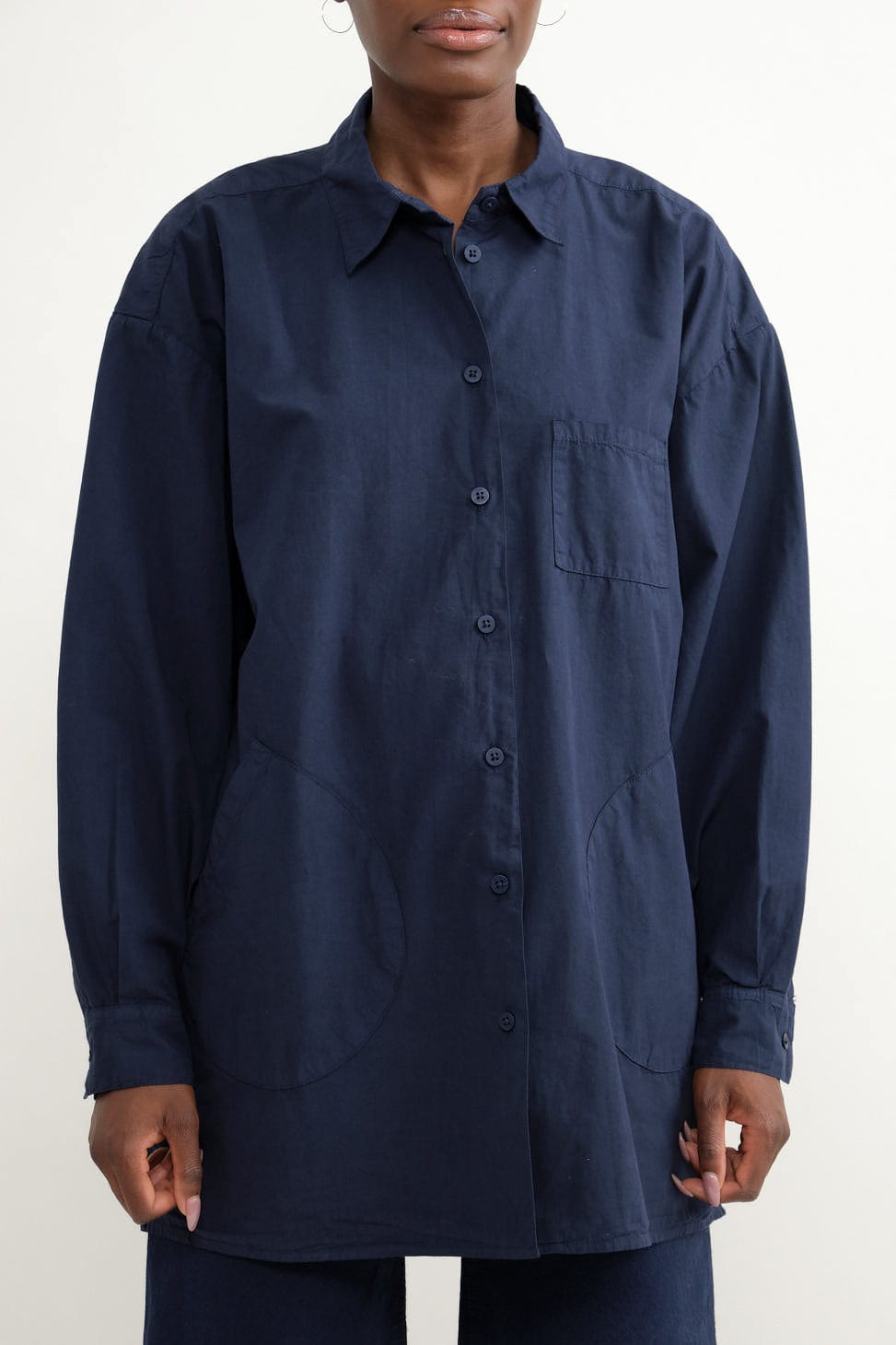 Front of Okuda Shirt in Midnight