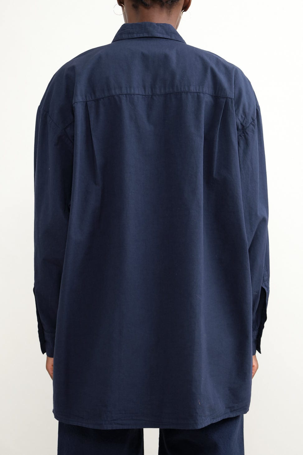 Back of Okuda Shirt in Midnight