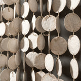 MQuan Art Ceramics Disc Curtain White / 3' W X 3.5' L