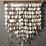 MQuan Art Ceramics Disc Curtain White / 3' W X 3.5' L