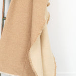 Maison De Vacances Home Throws Vice Versa Fringed Throw in Orgeat Orgeat / 59" X 98"