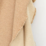 Maison De Vacances Home Throws Vice Versa Fringed Throw in Orgeat Orgeat / 59" X 98"