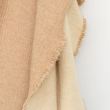 Maison De Vacances Home Throws Vice Versa Fringed Throw in Orgeat Orgeat / 59" X 98"
