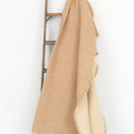 Maison De Vacances Home Throws Vice Versa Fringed Throw in Orgeat Orgeat / 59" X 98"