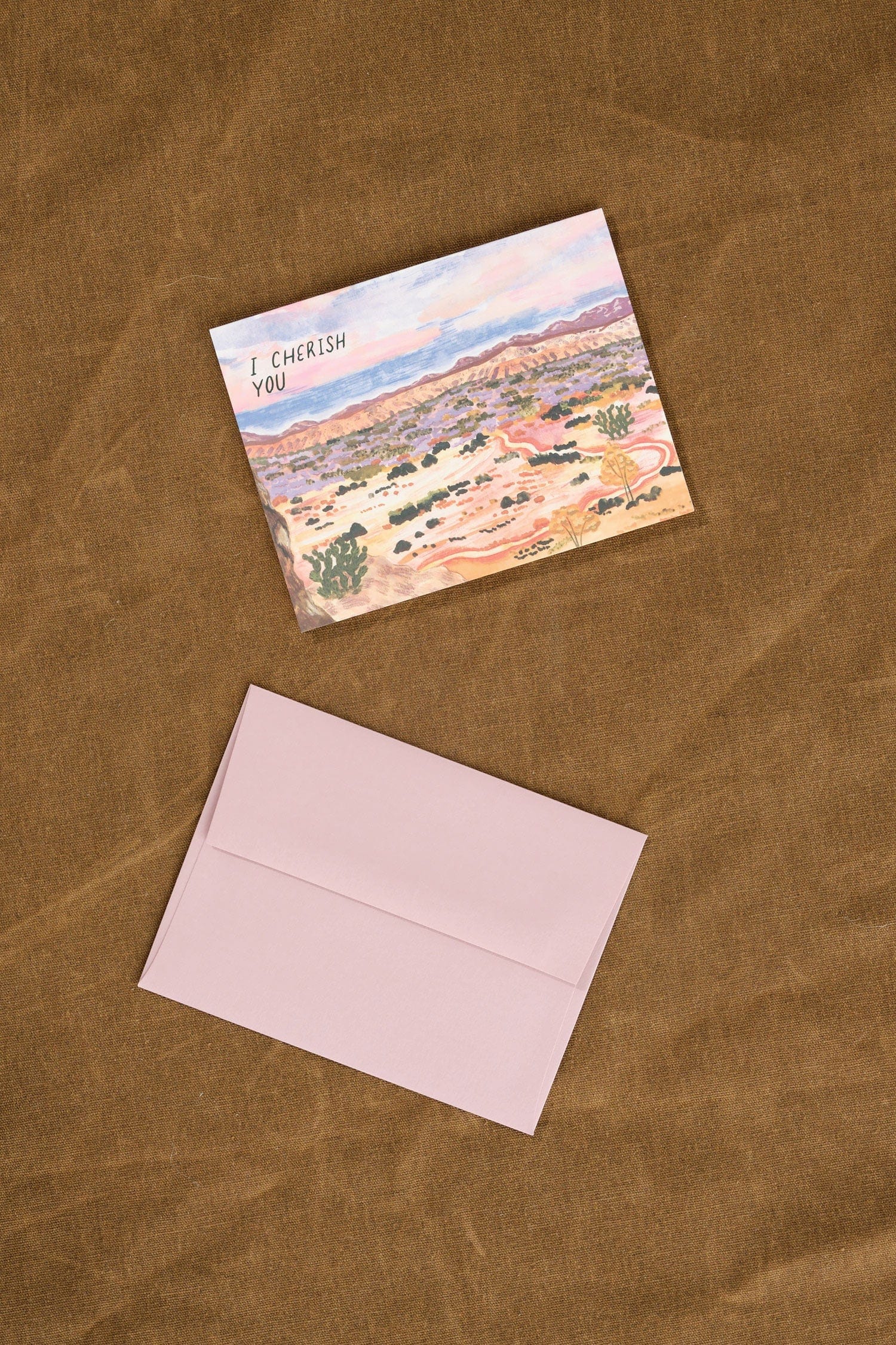 Small Adventure Craft Stationery I Cherish You Card