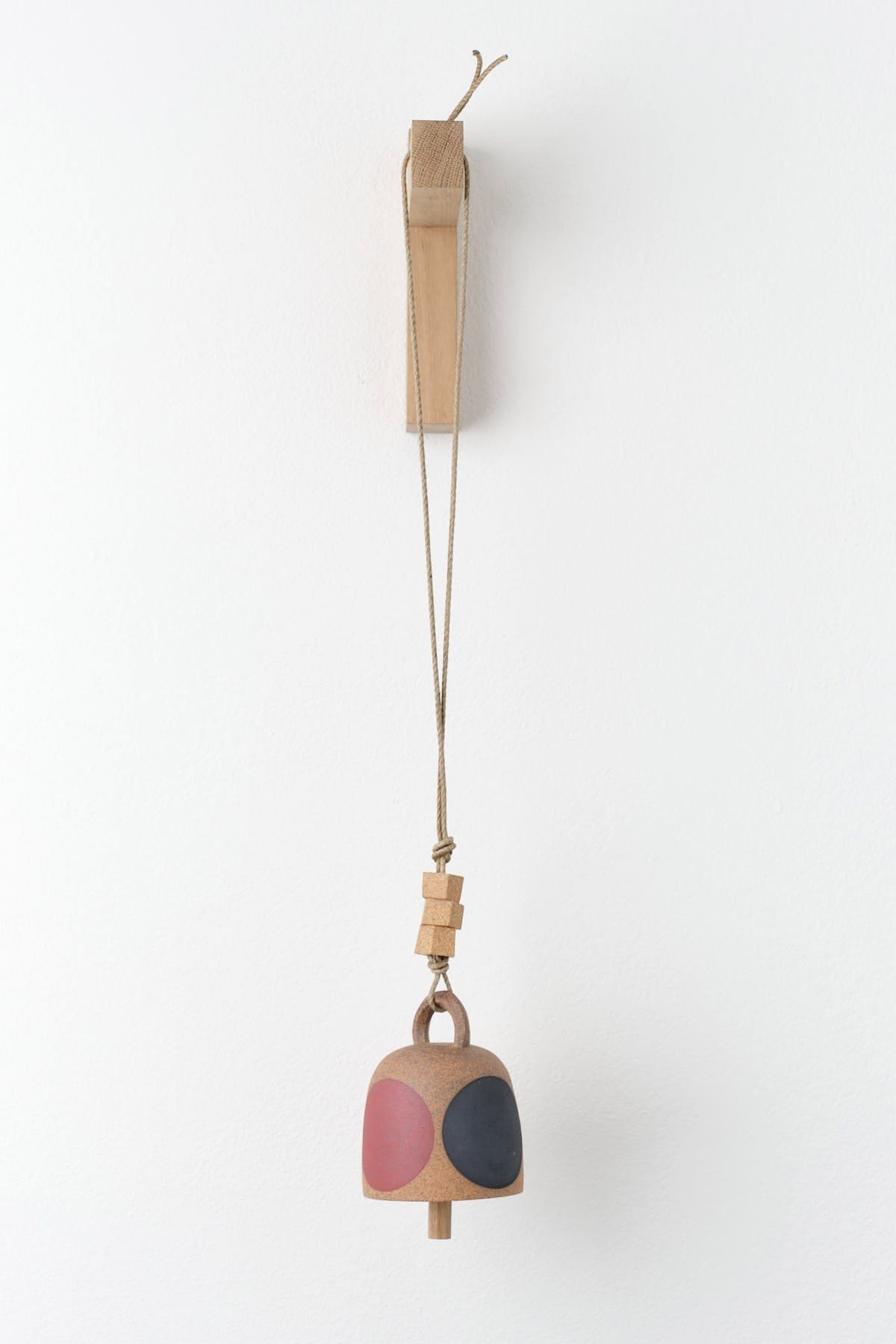 MQuan Art Ceramics Small Round Thrown Bell in Tucker Four Rainbow Tucker Four Rainbow / 5" H X 4.5" Dia
