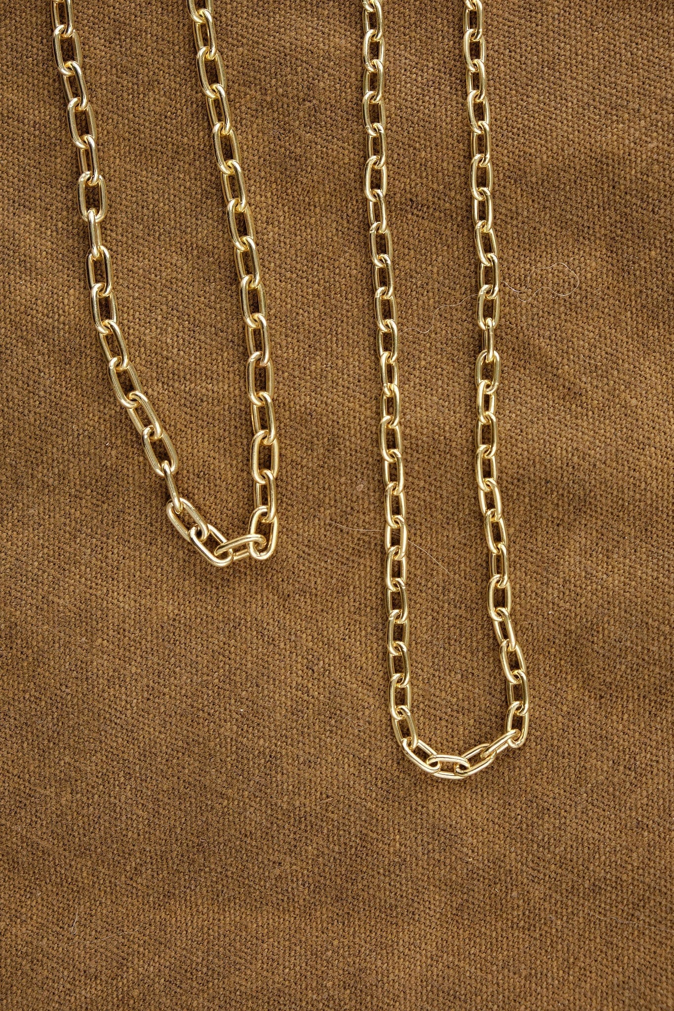 Stephanie Windsor Jewelry Necklaces 100mm Oval Link Chain 14K Yellow Gold / 16" Chain