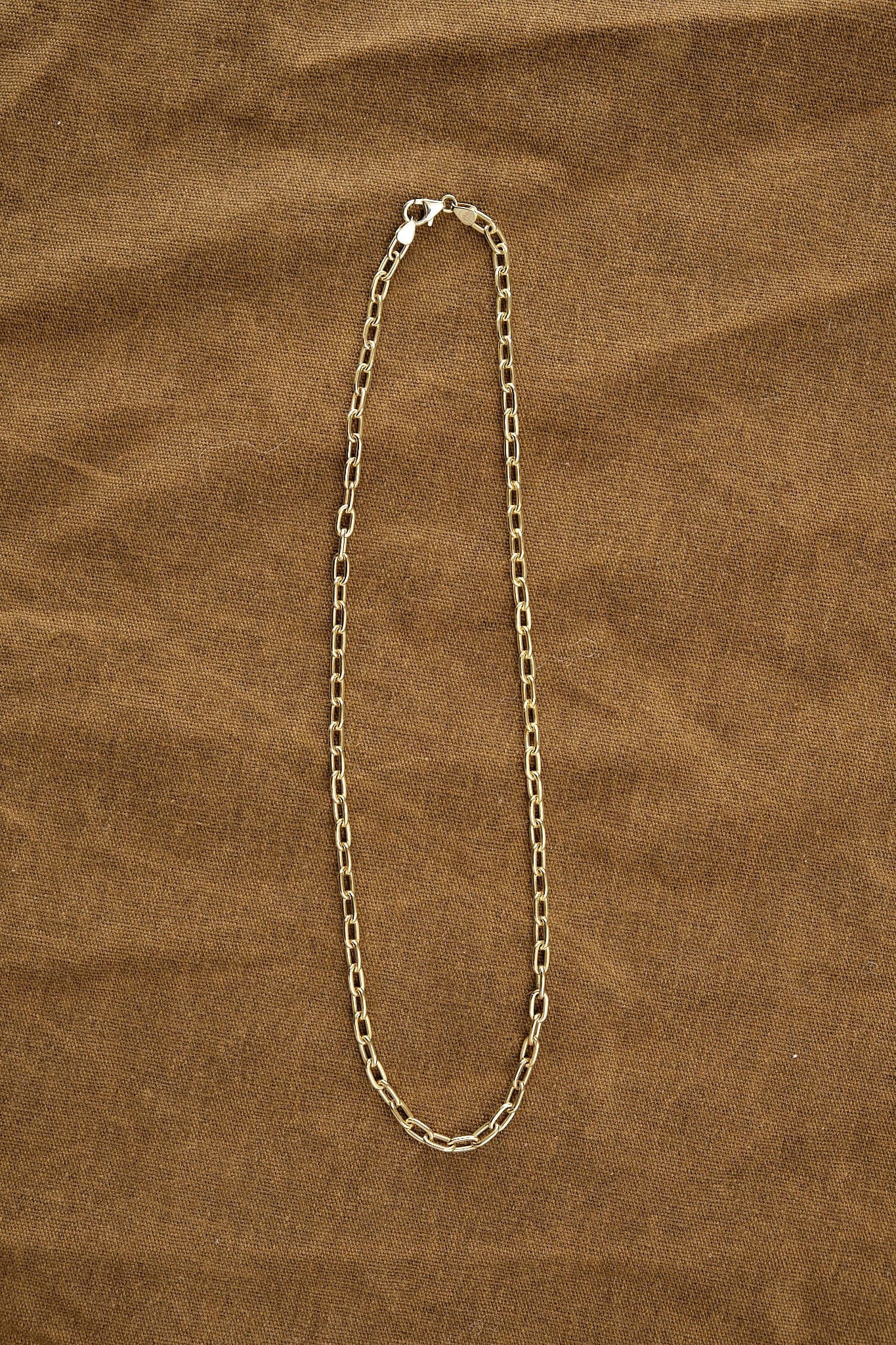 Stephanie Windsor Jewelry Necklaces 100mm Oval Link Chain 14K Yellow Gold / 16" Chain