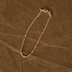 Stephanie Windsor Jewelry Bracelets Solid Baby Marine Link Bracelet 14K Yellow Gold / 7"