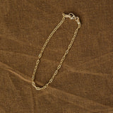 Stephanie Windsor Jewelry Bracelets Solid Baby Marine Link Bracelet 14K Yellow Gold / 7"