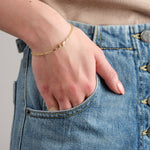 Stephanie Windsor Jewelry Bracelets Solid Baby Marine Link Bracelet 14K Yellow Gold / 7"