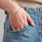 Stephanie Windsor Jewelry Bracelets Solid Baby Marine Link Bracelet 14K Yellow Gold / 7"