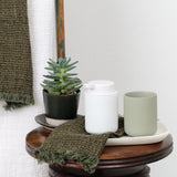 Tina Frey Designs Home Bath Accessories Arc Guest Towel Tray White / 10.5" L X 6.5" W X 0.75" H