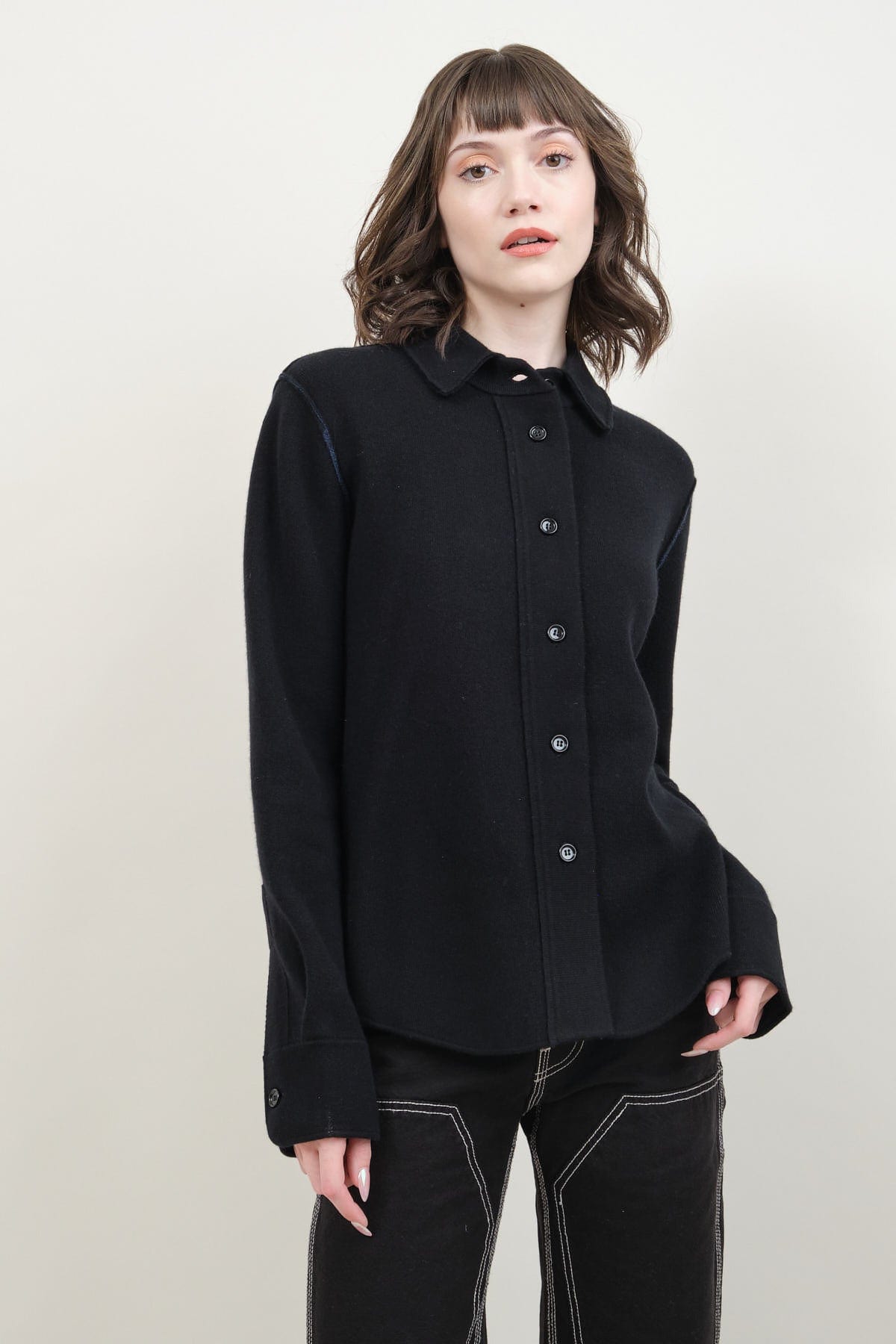 Shirt Jacket in Black