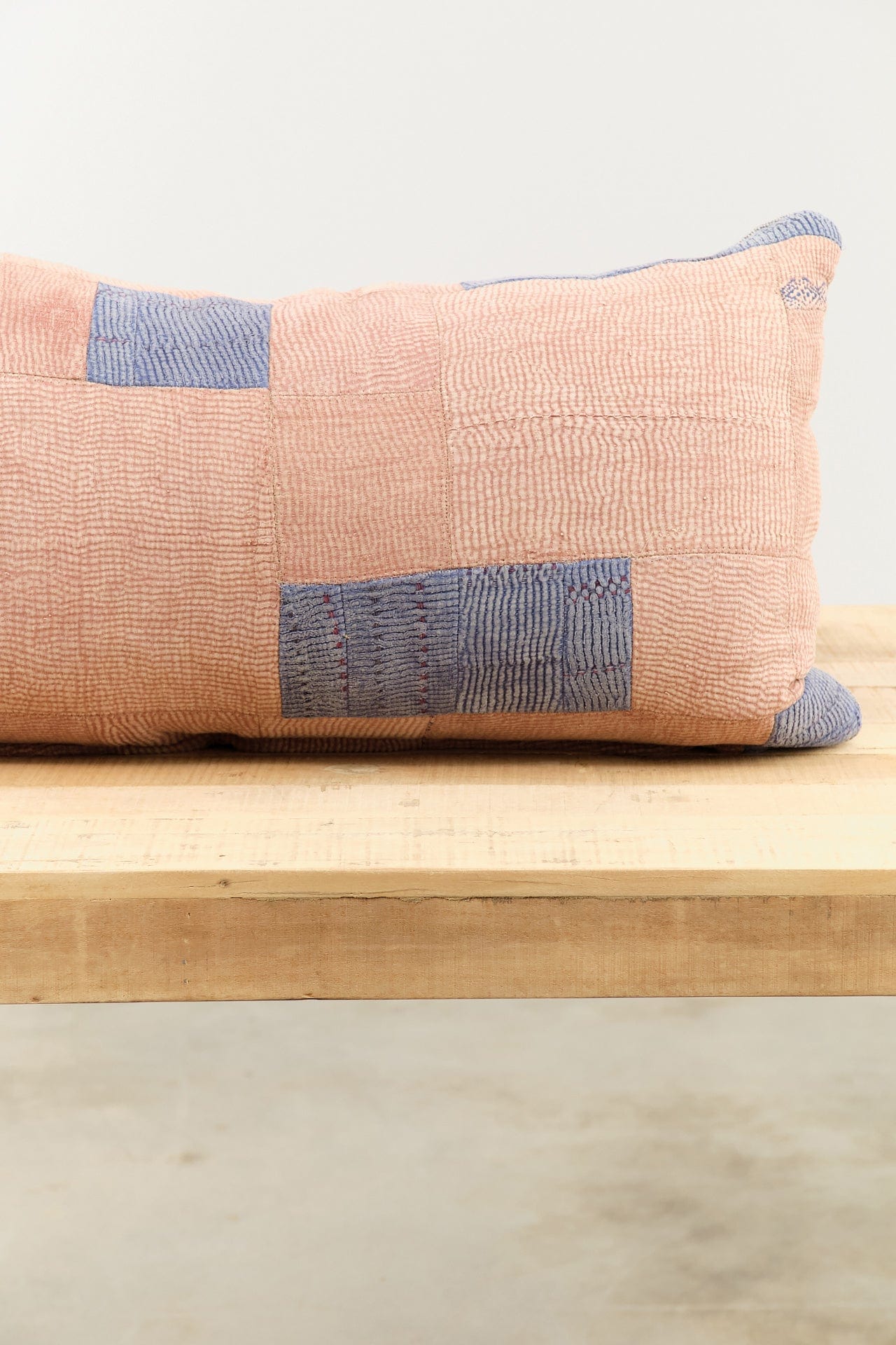 Aloka Home Pillows Fossil Mosaic Pillow #1 Repurposed Textile / 17" L X 32" W
