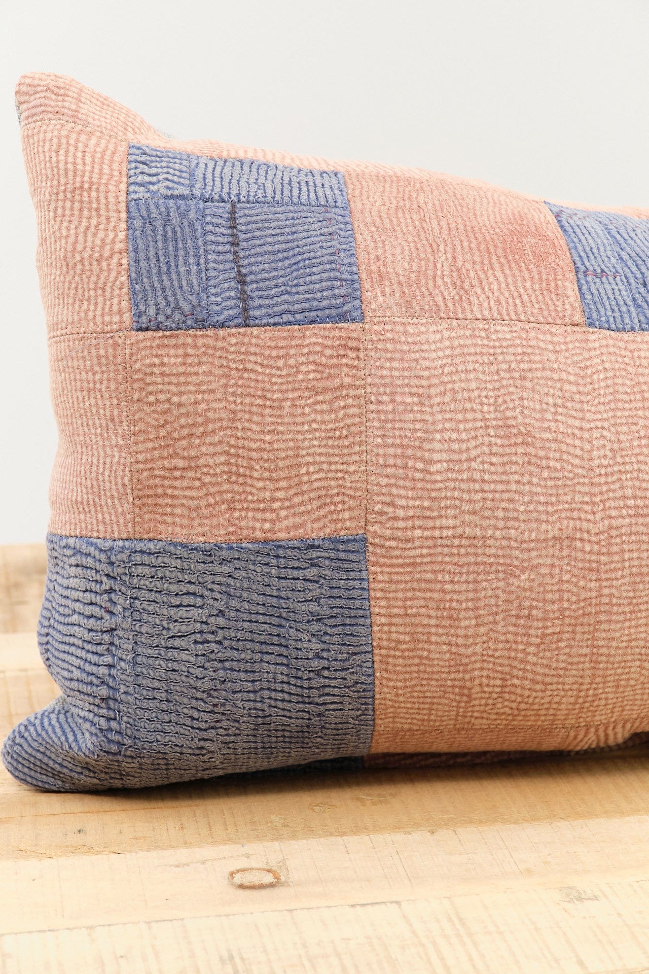 Aloka Home Pillows Fossil Mosaic Pillow #1 Repurposed Textile / 17" L X 32" W
