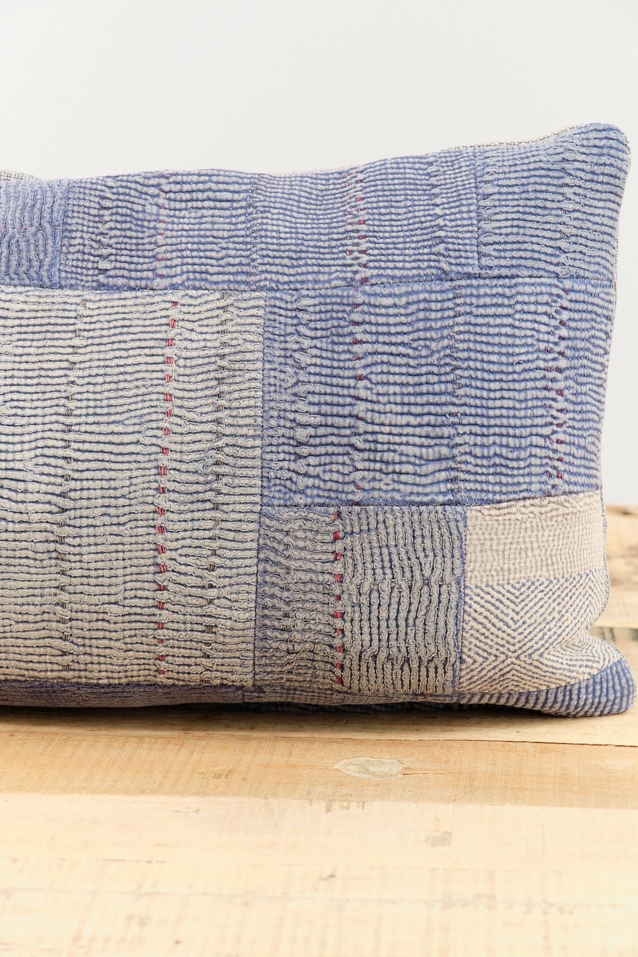Aloka Home Pillows Fossil Mosaic Pillow #3 Repurposed Textile / 14" L X 20" W