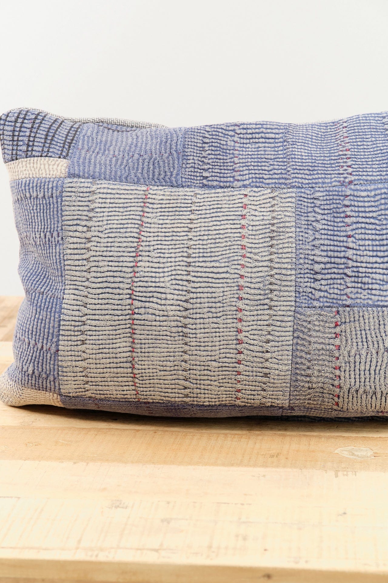 Aloka Home Pillows Fossil Mosaic Pillow #3 Repurposed Textile / 14" L X 20" W