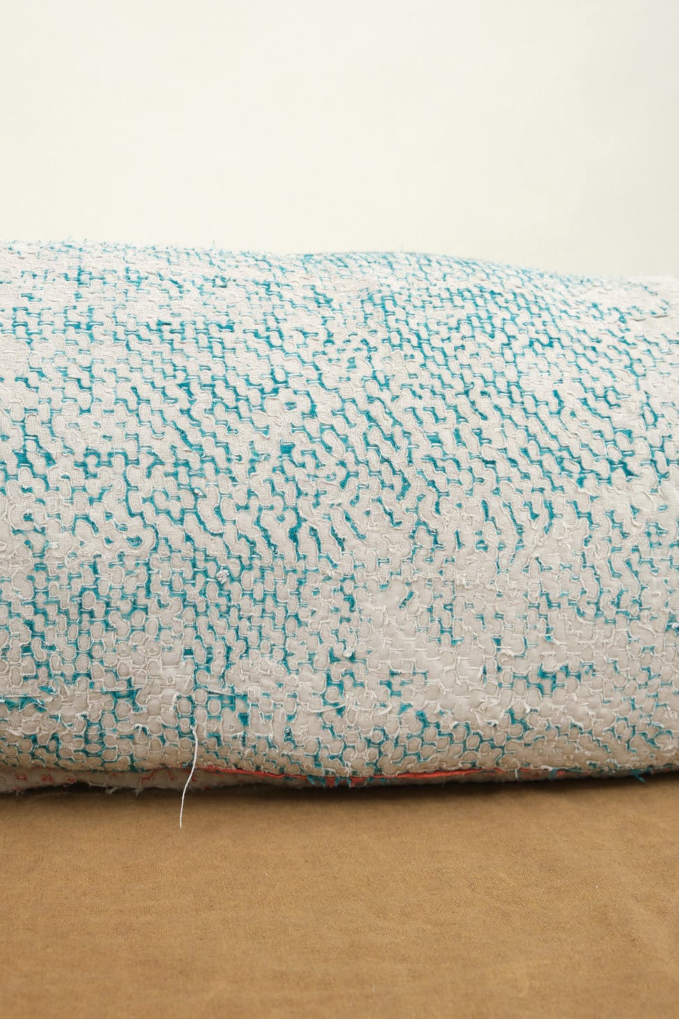 Stitching on Miguel Lumbar Pillow