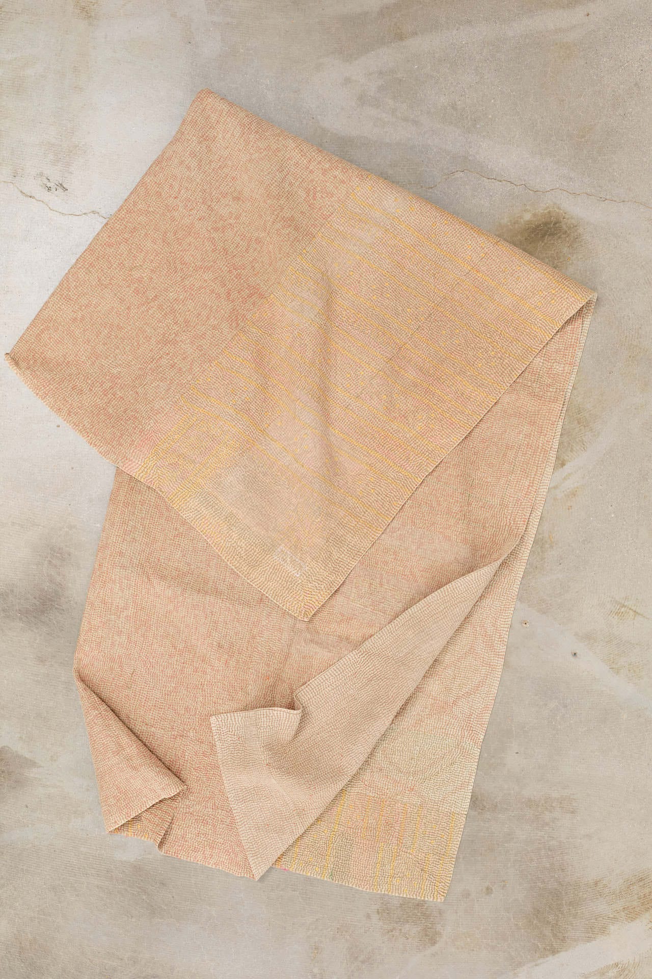 Aloka Home Bedding Tom Vintage Coverlet Repurposed Textile / 71" L X 52" W