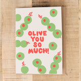 Alphabet Studios Craft Stationery Olive You Greeting Card