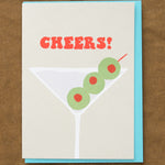 Alphabet Studios Craft Stationery Cheers Martini Greeting Card