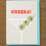 Alphabet Studios Craft Stationery Cheers Martini Greeting Card